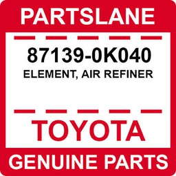 [871390K040] ELEMENT, AIR REFINER 871390K040